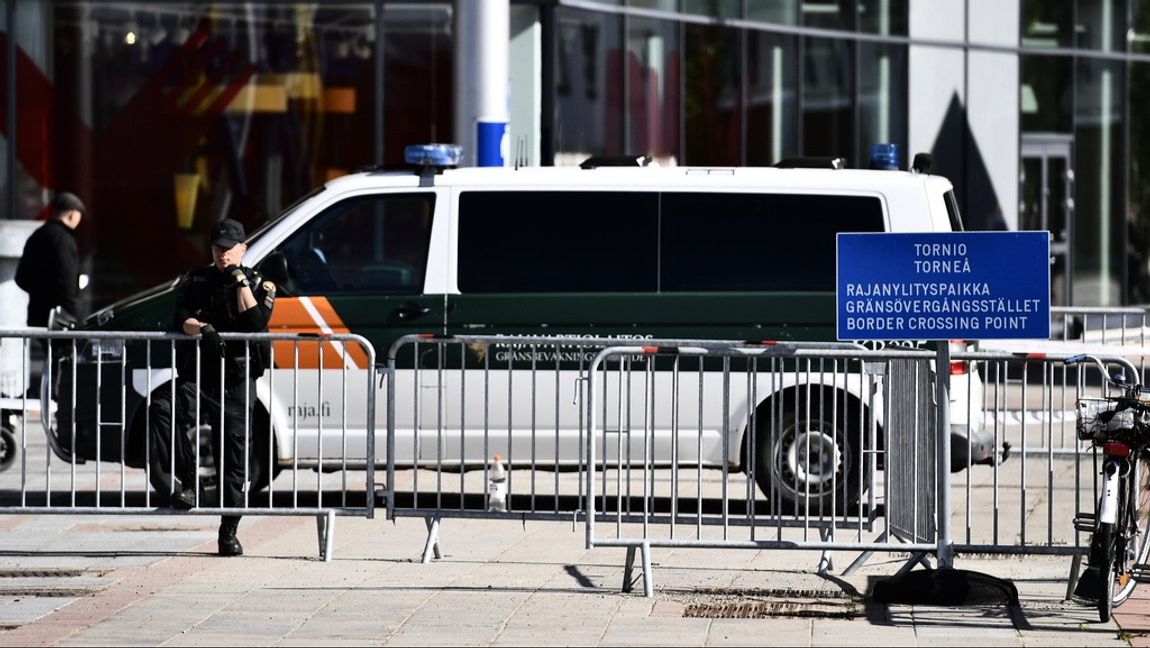 Gränsövergången mellan Sverige och Finland i Haparanda. Arkivbild. Foto: Erik Simander/TT