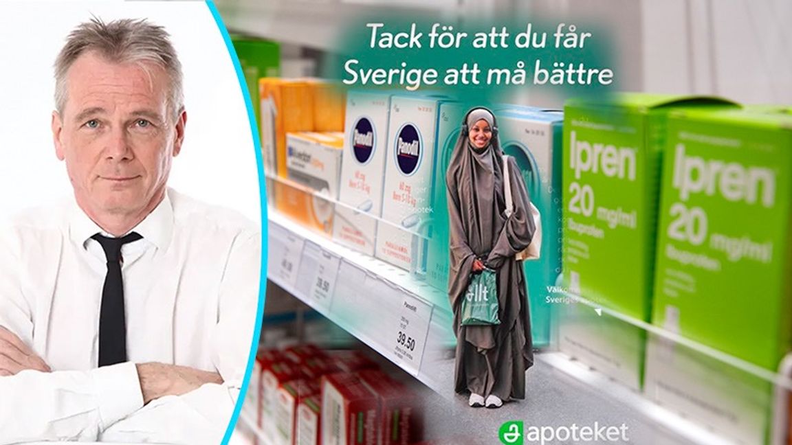Borde vi slippa religiös klädsel när vi går på apoteket? Foto: Jan Sjunnesson / Jessica Gow/TT