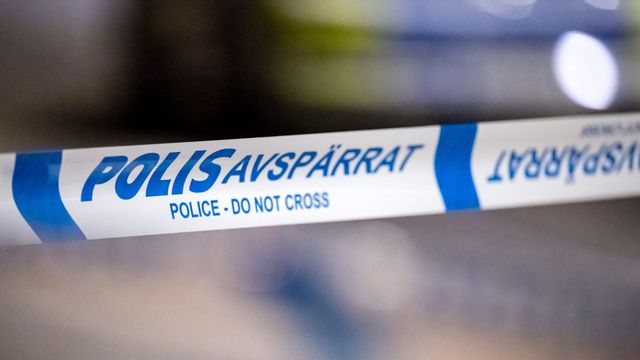 Under måndagskvällen hittades en man knivhuggen i Barkarby i norra Stockholm. Foto: Johan Nilsson//TT