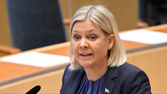 Magdalena Andersson (S). Jessica Gow/TT