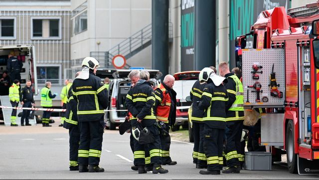Pådrag vid Billunds flygplats. Foto: Pressefotos.dk/Scanpix/TT