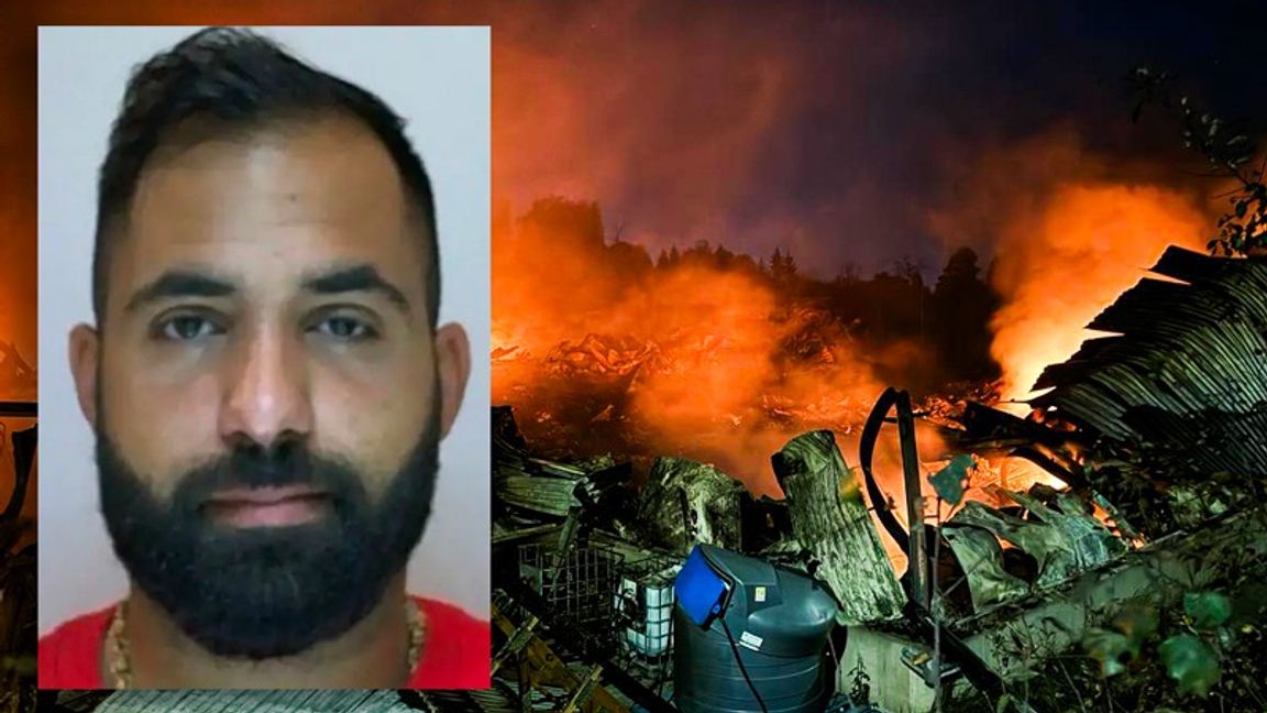 Brandattentatet mot en industrilokal i Tullinge var riktat mot Ismail ”Jordgubben” Abdos anhöriga. Foto: Isabelle Eriksson/Polisen