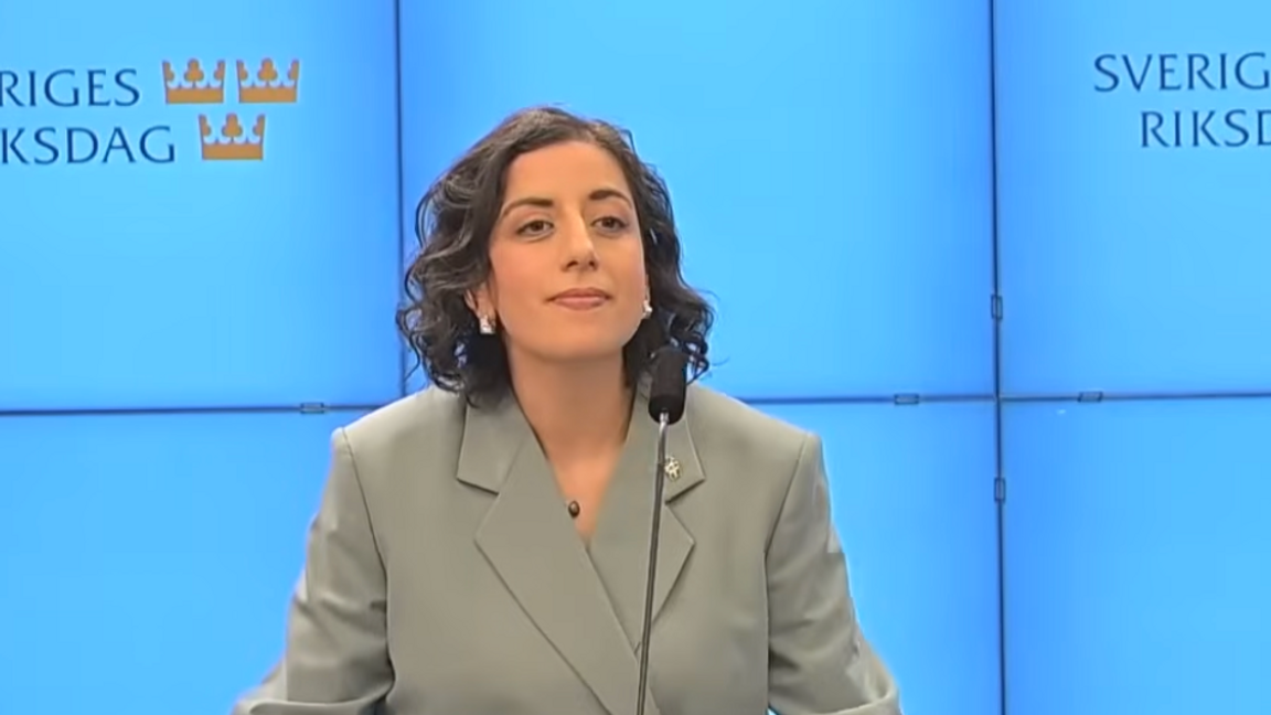 Integrationsminister Simona Mohamsson (L). Foto: Sverigedemokraterna/YouTube