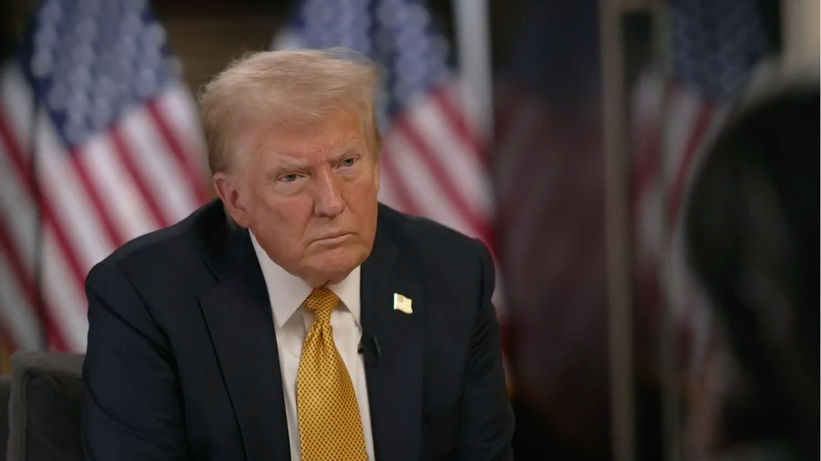 Bild från Trumps intervju med NBC News ”Meet The Press”. Foto: NBC News