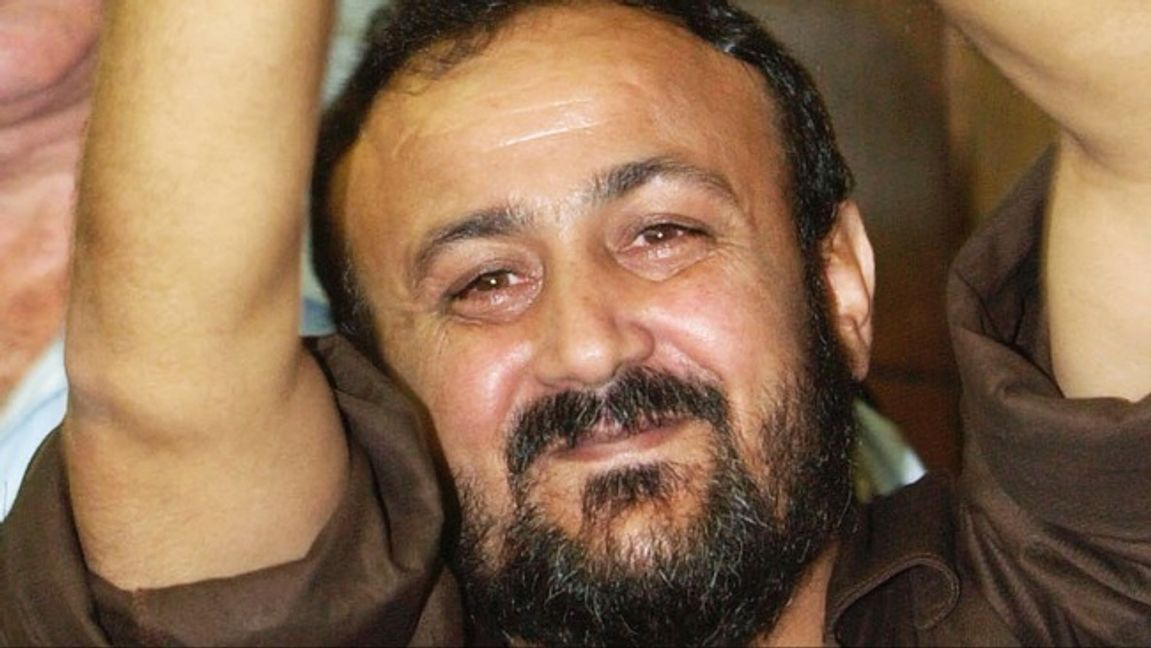 Marwan Barghouti dömdes 2004 i israelisk domstol till livstid för fem mord. Foto: Eitan Hess-Ashkenazi/AP