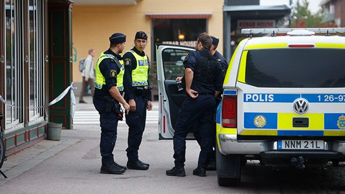 Polisen tror att bara en av de skjutna var måltavlan. Foto: Henrik Hansson / TT