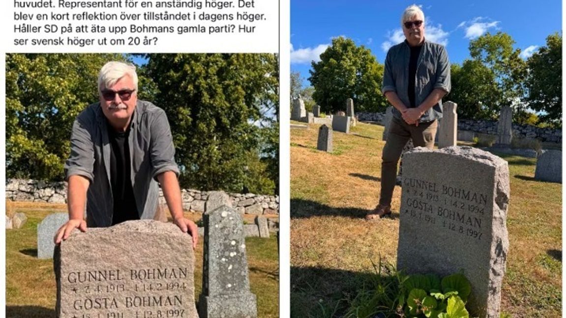 Hård kritik mot Juholt (S) efter bild vid Bohmans grav 