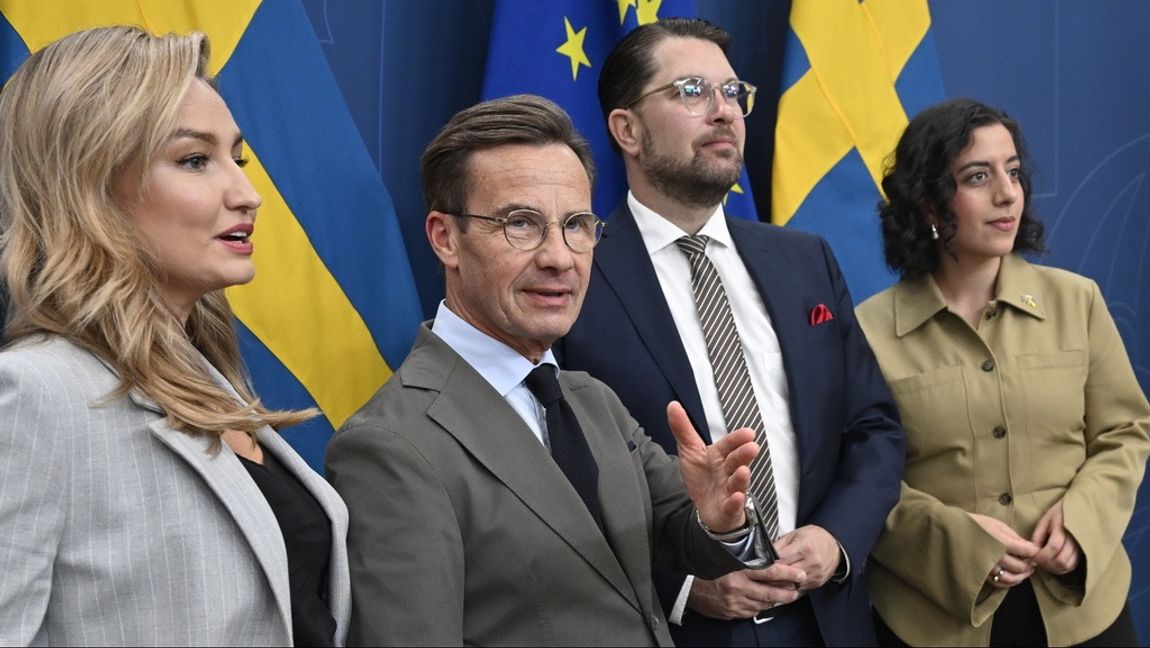 Att kommunicera sina framgångar är inte Tidöpartiernas starka sida. Foto: Fredrik Sandberg/TT