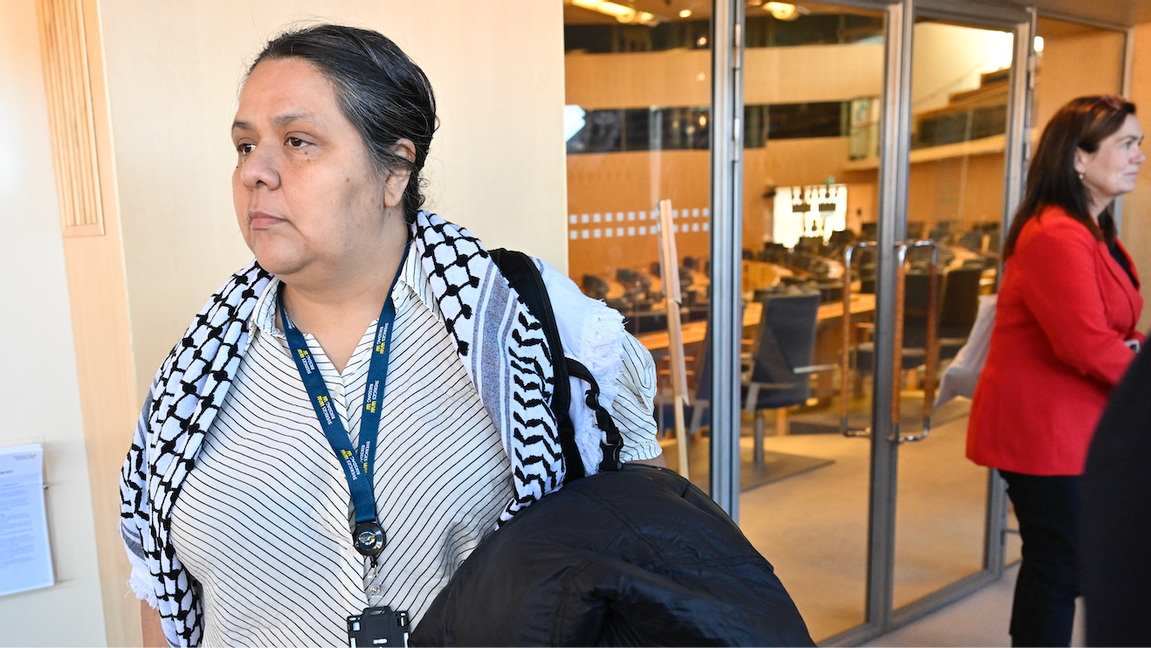 Lorena Delgado Varas (V). Foto: Jonas Ekströmer/TT