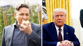 Donald Trump, till höger, ratar kanadensiske konservative ledaren Pierre Poilievre. Foto: AP/Pierre Poilievre