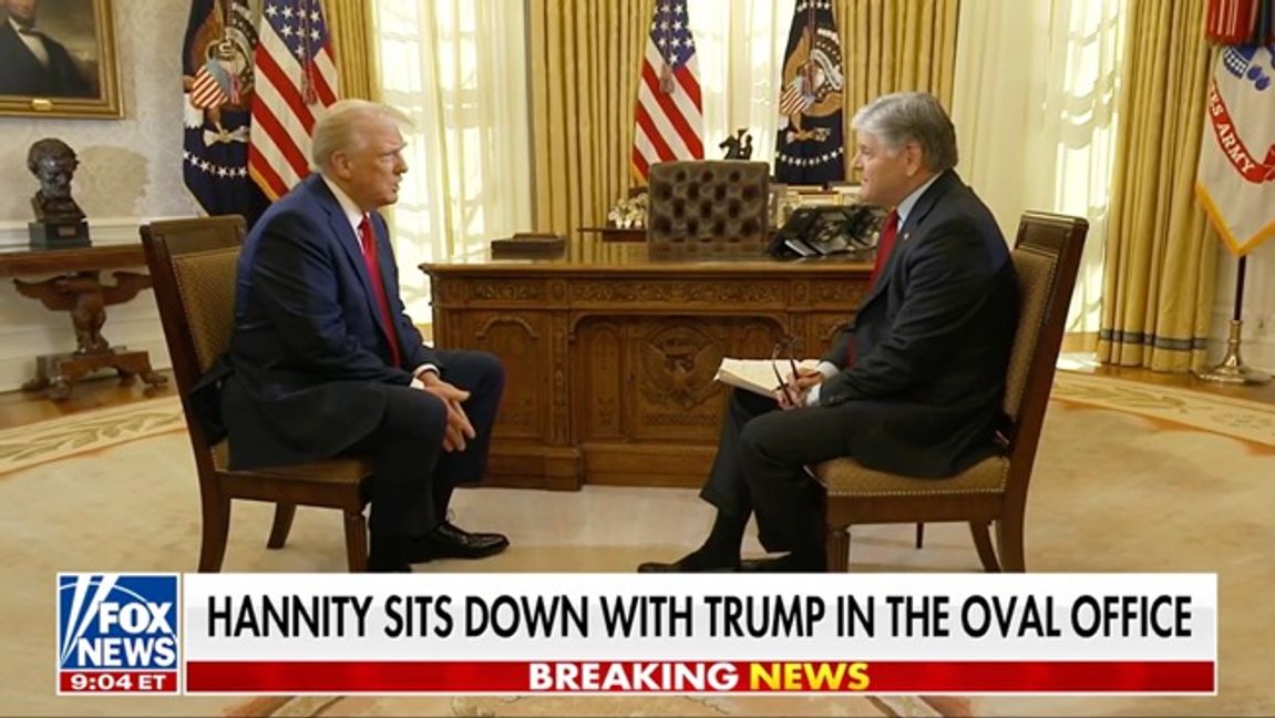 I sin första intervju efter att ha tillträtt som president säger Donald Trump att mångfaldspolitik förstör den amerikanska ekonomin. Foto: Fox News