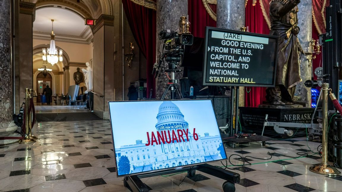 Idag är det årsdagen för stormningen av Kapitolium i Washington i USA 2021. Foto: J. Scott Applewhite