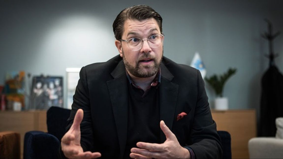 SD:s partiledare Jimmie Åkesson. Foto: Anna Tärnhuvud/SVD/TT.