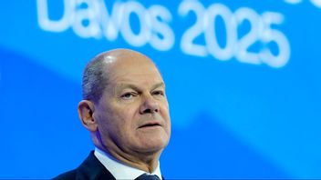 Olaf Scholz på World Economic Forum. Foto: AP