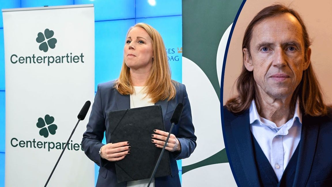 Den position Centern har i dag är väldigt starkt förankrad i hela partiet, sade Annie Lööf på presskonferensen där hon meddelade sin avgång. Foto: Anders Wiklund/TT