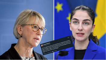 S-profilen Margot Wallström kritiserar Romina Pourmokhtari (L) för att missa klimattoppmötet i Brasilien. Hon anser att klimatministern bör ”lämna plats” åt någon annan. Foto: Janerik Henriksson/Lars Schröder/TT