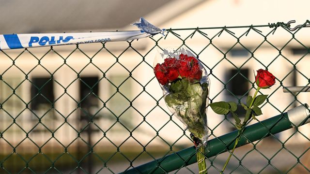 En ung kvinna i personalen mördades på ett vårdboende i Enköping i torsdags. Foto: Fredrik Sandberg/TT