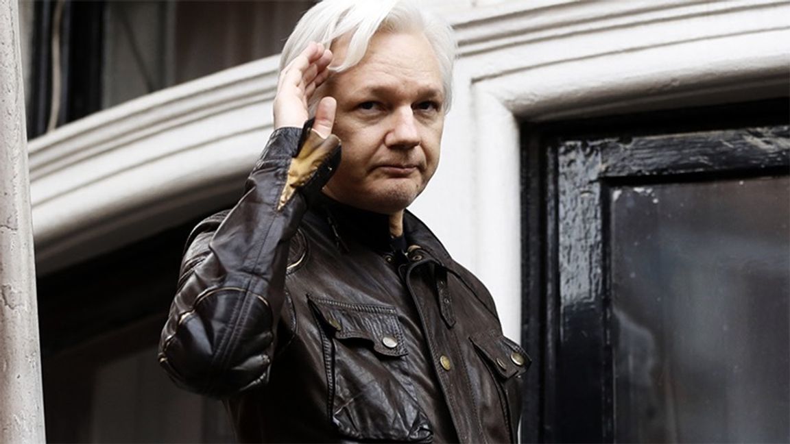 Wikileaks grundare Julian Assange fotograferad i London. Arkivbild. Frank Augstein/AP/TT