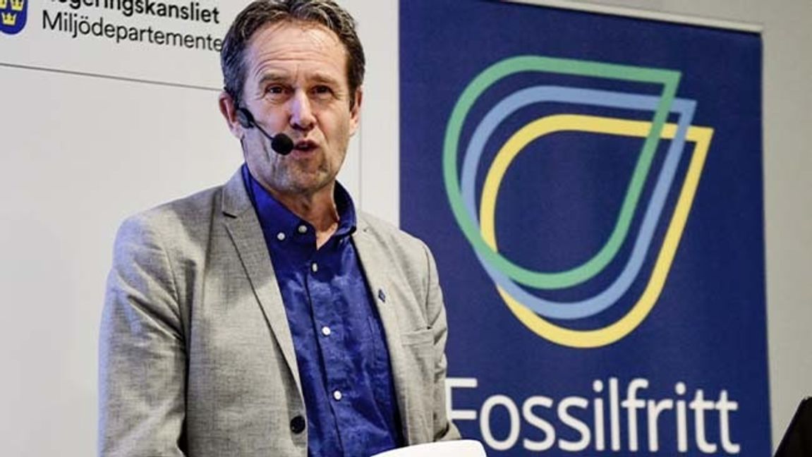Svante Axelsson, nationell samordnare för Fossilfritt Sverige, som regeringen startade 2015 med syfte att öka takten i klimatomställningen. Foto: Stina Stjernkvist/TT