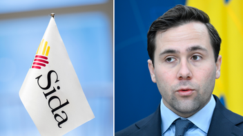 Bistånds- och utrikeshandelsminister Benjamin Dousa (M) kan pusta ut – nu börjar biståndspengar som gått till pausade USAID-projekt trilla tillbaka in i Sidas kassa. Foto: Fredrik Sandberg/Pontus Lundahl/TT