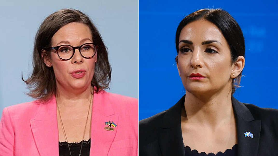 Utrikesminister Maria Malmer Stenergard (M) och kulturminister Parisa Liljestrand (M). Foto: European Union via Wikimedia Commons