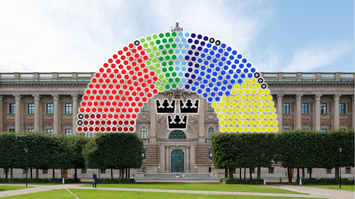 Det går vilt till i riksdagen. Foto: CEphoto, CC BY-SA 3.0, via Wikimedia Commons / LittleGun, Public Domain, via Wikimedia Commons
