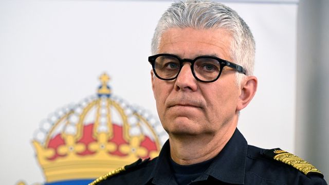 Rikspolischefen Anders Thornberg har det senaste året blivit kraftigt ifrågasatt och flera krav på att han ska sparkas har rests. Foto: Anders Wiklund/TT