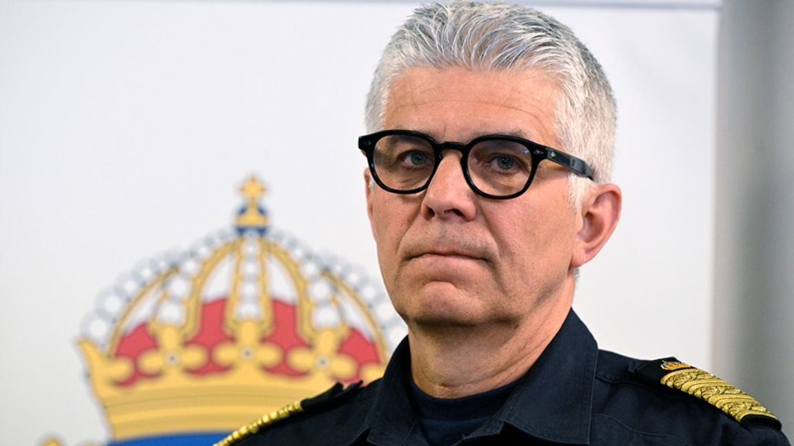 Rikspolischefen Anders Thornberg har det senaste året blivit kraftigt ifrågasatt och flera krav på att han ska sparkas har rests. Foto: Anders Wiklund/TT