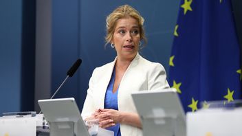 Miljöminister Annika Strandhäll vill ha fler solpaneler. Foto: Ali Lorestani/TT