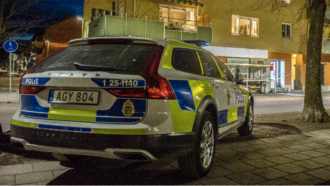 Ett storbråk mellan två gäng inträffade i Eksjö under natte. Foto: Niklas Hagman/TT