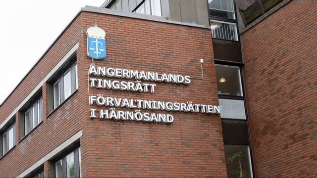 Ångermanlands tingsrätt, där rättegången kommer att hållas.  Foto: Fredrik Sandberg/TT.