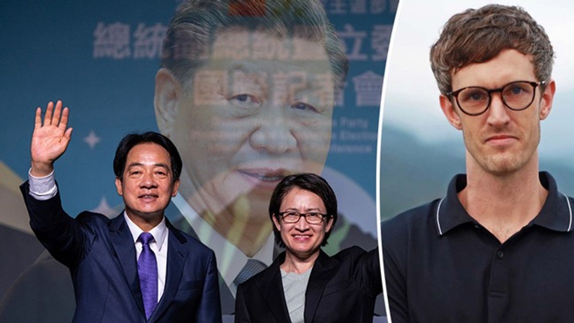 Jojje Olsson tror att Kina kommer att testa Taiwans nya regering med den nyvalde presidenten William Lai. Foto: Louise Delmotte/Minh Hoang/AP/TT/Mela Pan/Pressbild