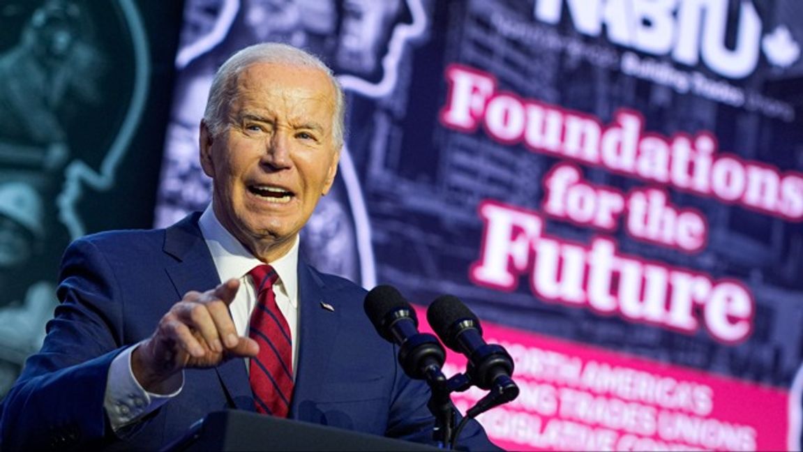 Joe Biden i ny blunder. Foto: Evan Vucci/AP