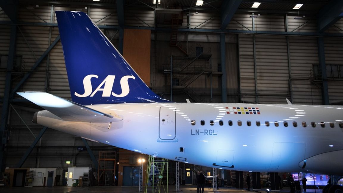 SAS stoppar flygningar med flera av sina Airbus A320neo. Arkivbild. Foto: Jessica Gow/TT