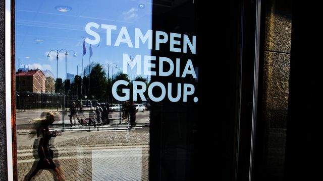 Stampen Media redovisar en halvering av resultatet på grund av sjunkande intäkter. Arkivbild.  Adam Ihse/TT