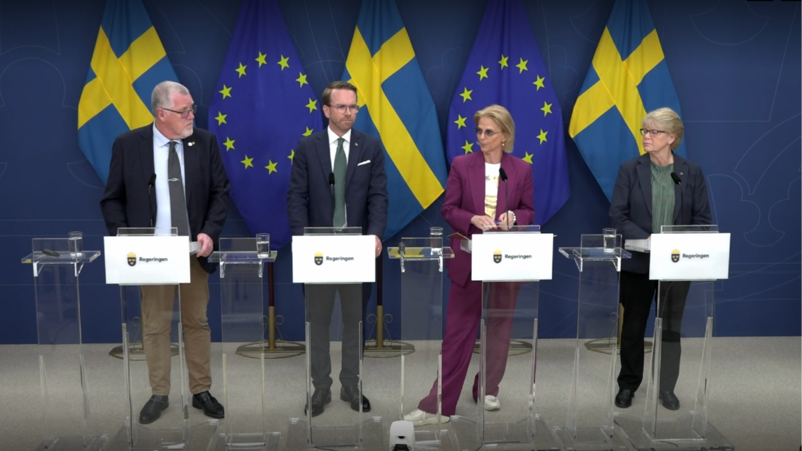 Foto: Skärmdump/Regeringen