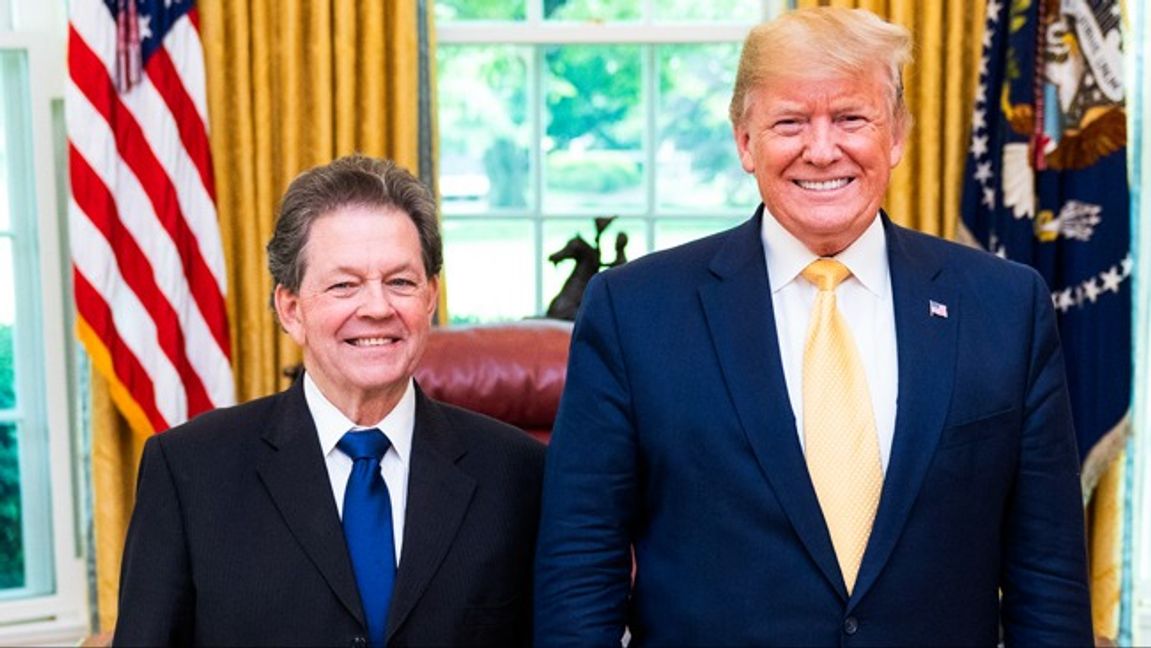 2019 fick Lafferkurvans skapare Art Laffer emotta Medal of Freedom från Donald Trump. Foto: Vita huset