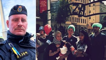Polisen Viktor Adolphson – AKA YB Södermalm – polisanmälde ”Gazaskylten”. Foto: Skärmdumpar X