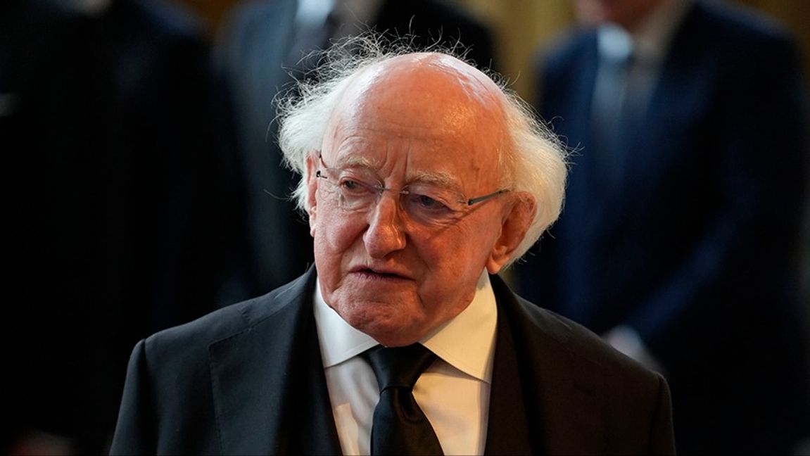 Irlands president Michael D. Higgins. Foto: Dan Charity/AP/TT