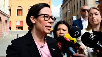 Utrikesminister Maria Malmer Stenegard (M) kommenterar mötet med mötet mellan kabinettssekreteraren och Israels ambassadör i Sverige. Foto: Jonas Ekströmer/TT
