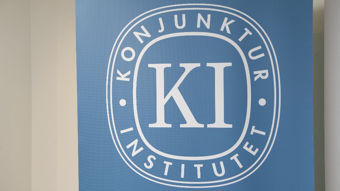 Bild på Konjukturinstitutets logotyp. Foto: Anders Wiklund / TT