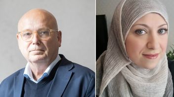 Magnus Ranstorp, terrorforskare vid Försvarshögskolan och Mariam Salem, ledamot i kommunfullmäktige för Miljöpartiet i Umeå. Foto: Jessica Gow, Milljöpartiet hemsida/TT