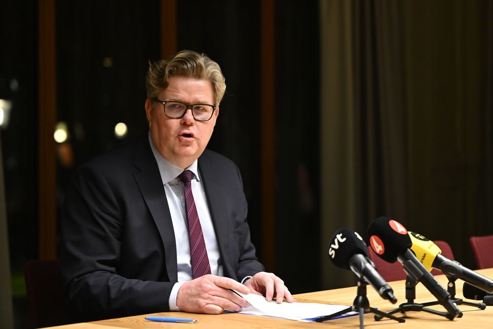 Justitieminister Gunnar Strömmer (M). Foto: Anders Wiklund/TT