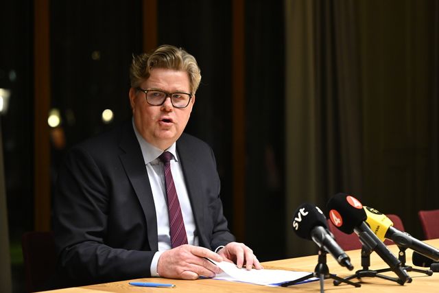 Justitieminister Gunnar Strömmer (M). Foto: Anders Wiklund/TT