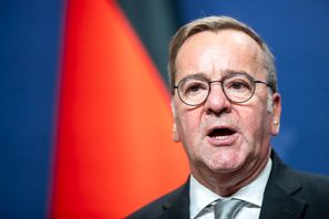 Tysklands försvarsminister Boris Pistorius. Arkivbild. Foto: Mindaugas Kulbis/AP/TT