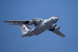 Radar- och signalspaningsflygpanet Beriev A-50 är en av plantyperna som attackerats, enligt SBU. Arkivbild. Alexander Zemlianichenko/AP/TT