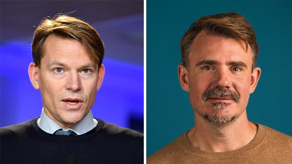 Timbros vd PM Nilsson och chefsekonomen Fredrik Kopsch är skadlig för Moderaterna, skriver Nima Rostami. Foto: TT/Timbro