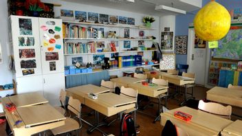  Skolbänkar i ett klassrum i Kungsholmens grundskola Foto: Janerik Henriksson / SCANPIX 