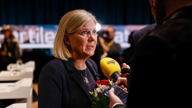 Socialdemokraterna gör sin sämsta notering på ett år enligt Demoskops mätning. Foto: Caisa Rasmussen/TT