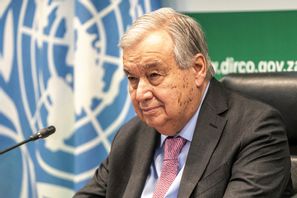 FN:s generalsekreterare António Guterres. Arkivbild. Shiraaz Mohamed/AP/TT